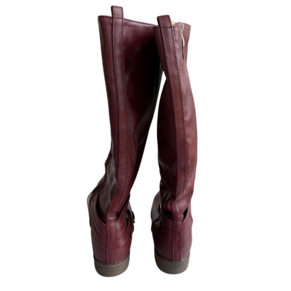 JOURNEE Ivie Boots Knee High Riding Boot Style Wine Color Size 9 Wide Calf VGUC - Picture 5 of 16